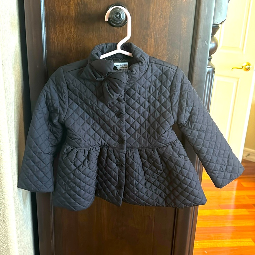 Janie and Jack Black Quilted Jacket